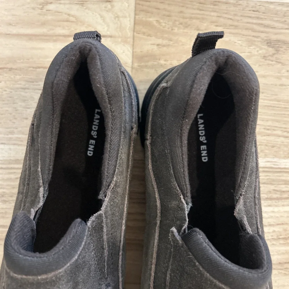 Youth Lands End All Weather Slip On Shoes, Size Youth 6M. Brown. Comfortable